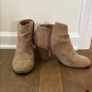 Old Navy Taupe Ankle Booties